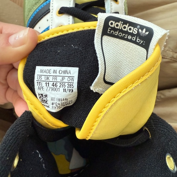 Size 11.5 - Adidas Hebru Brantley x Rivalry Hi Fly Boy Sneaker - NWT -no box - Picture 9 of 13